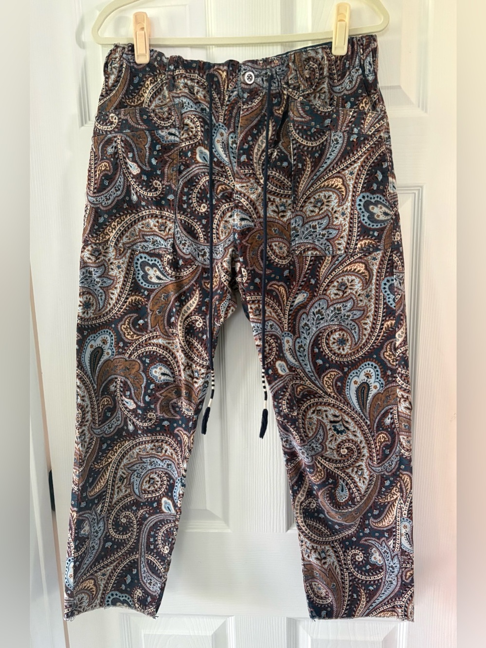 Free People City Slouch Printed Cord Pants | Medium - Picture 2 of 7